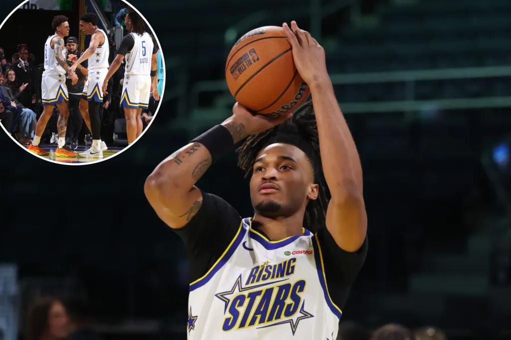 Stephon Castle, Keyonte George Power Power Rising Stars Challenge Win для команды C