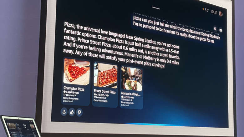 Пример обмена между Alexa+ и докладчиком.