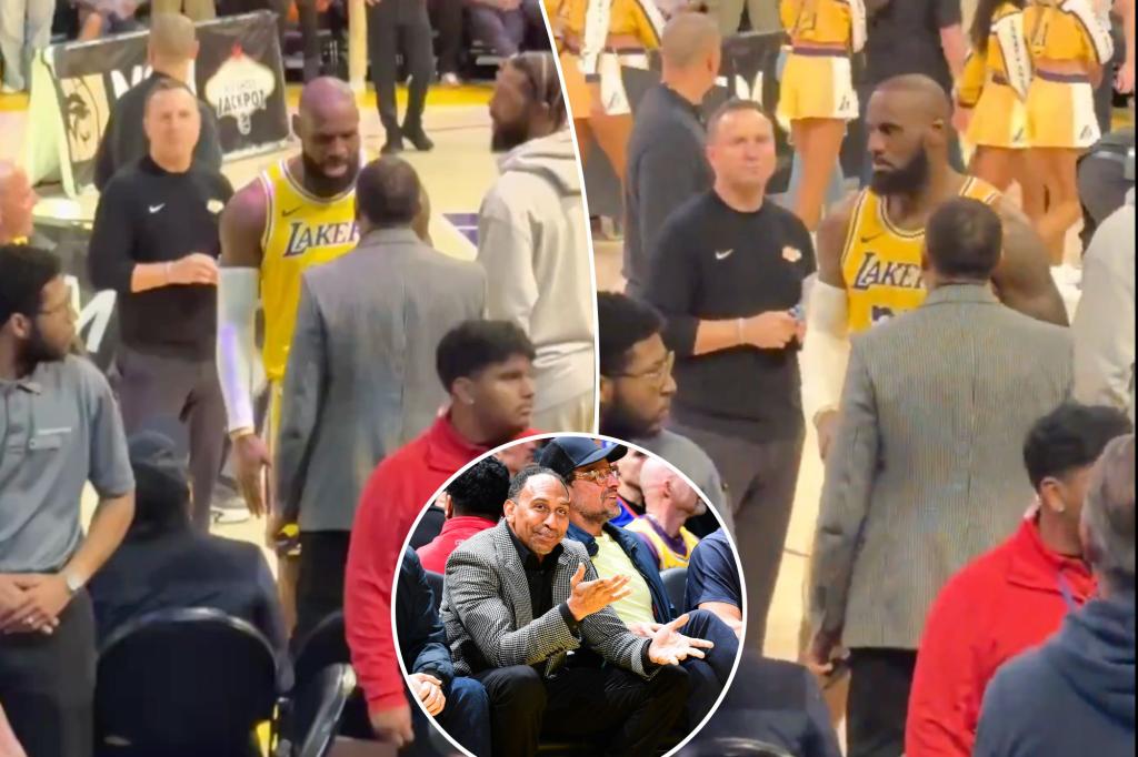 Леброн Джеймс ругает Стивен А. Смит на потрясающей сцене после того, как Лейкерс избил Никс