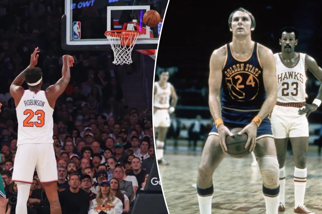 Рик Барри предлагает помочь Митчеллу Робинсону с непосредственным исправлением в своих бедных.