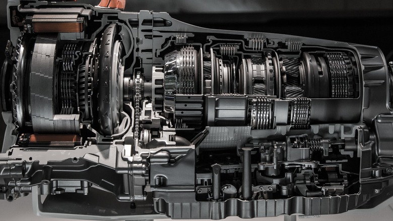 Коробка передач автомобильной трансмиссии в секциях