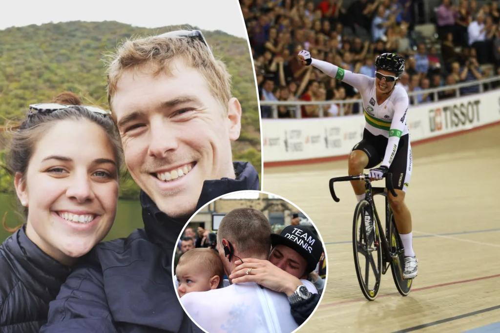 Чемпион мира Австралии велосипедист Рохан Деннис пишет письмо покойной оимпийской жене Мелиссе Хоскинс