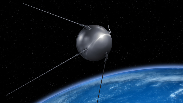 Спутник СССР Спутник, вращающийся вокруг земли.