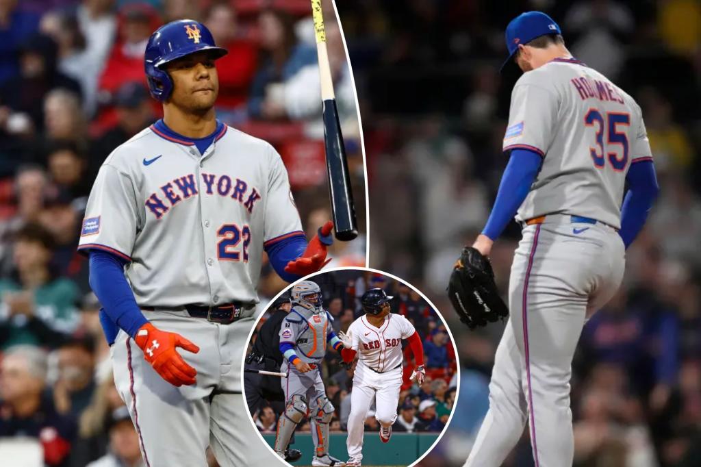 Defless Mets Bats упали против Red Sox в третьей потерь