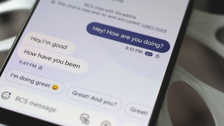 Читать квитанции в разговоре RCS