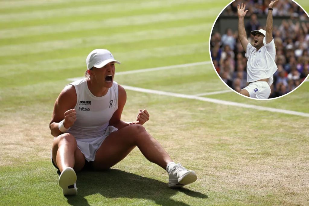 Празднование Iga Swiatek вызывает воспоминания о Уимблдоне Фарс