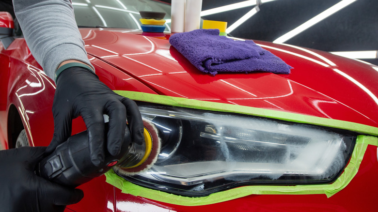 Полировка фары Audi A5