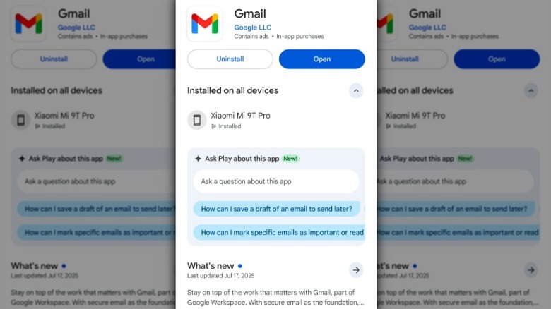 Приложение Gmail в App Store