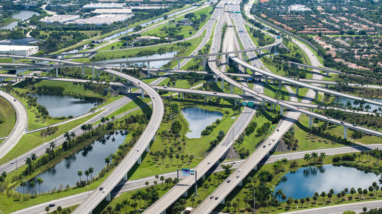 Воздушный снимок Майами, Флорида.