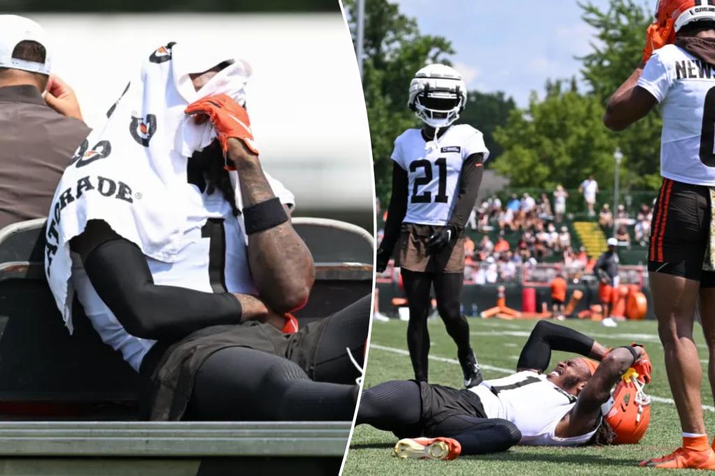 Стартер Браунса Мартин Эмерсон на мисс сезон после жестокой травмы