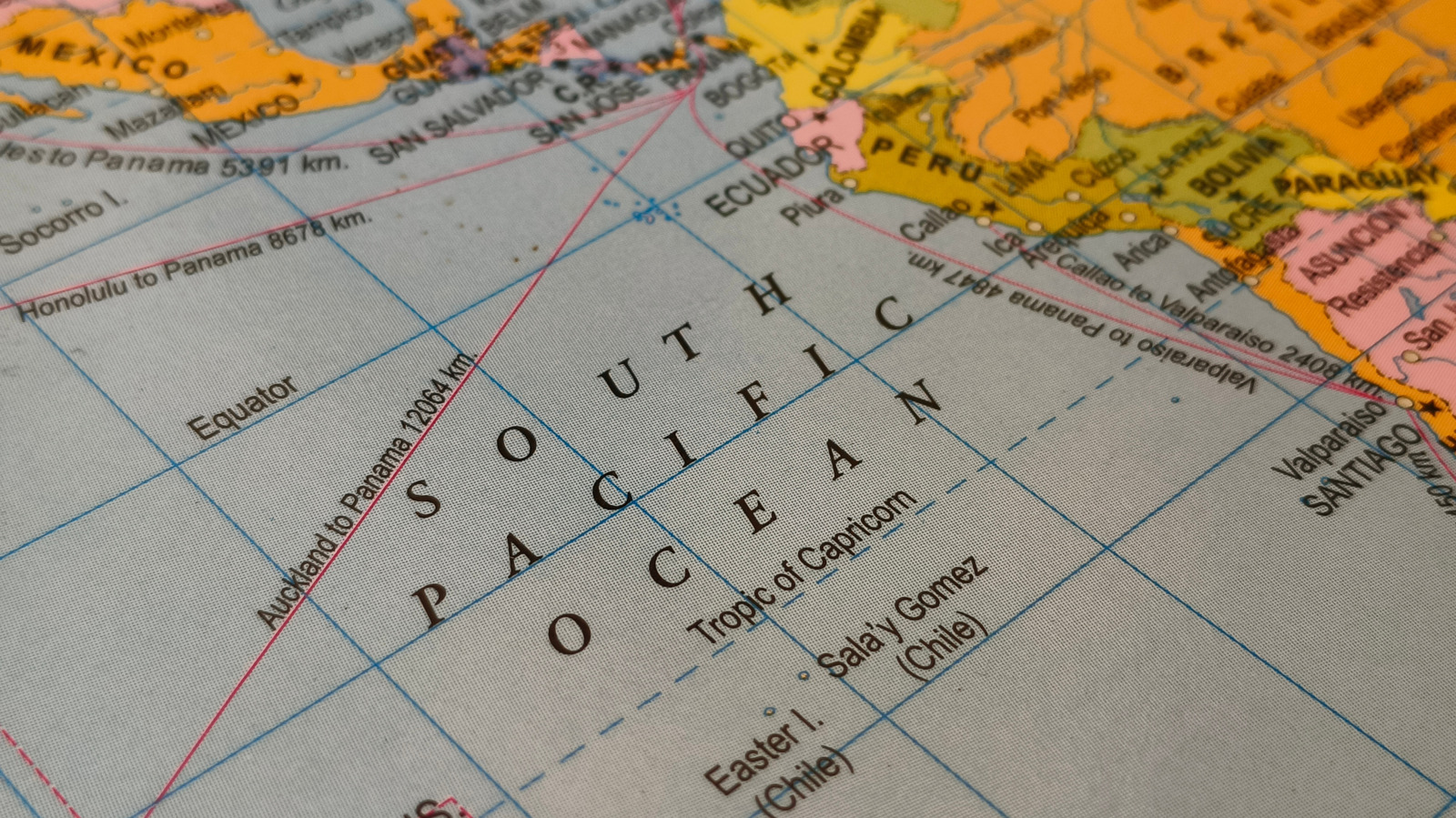 Почему большинство рейсов избегают полетов над южной частью Тихого океана