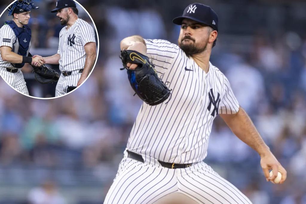 Карлос Родон позволяет избежать «катастрофы», чтобы выбивать драгоценный камень в семи иннинге в победе янки