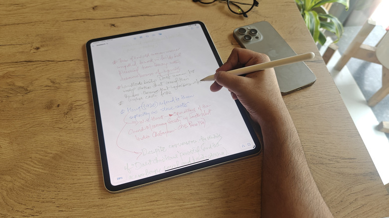 Написание на iPad Pro