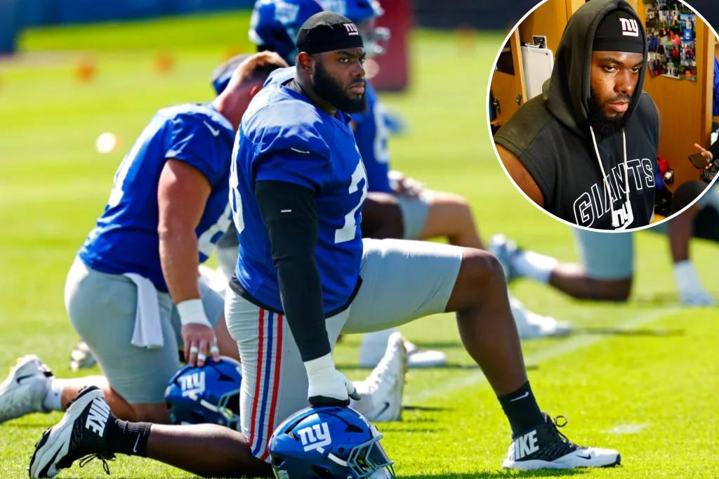 Эндрю Томас, указанный как сомнительный для новичка сезона Гигантов