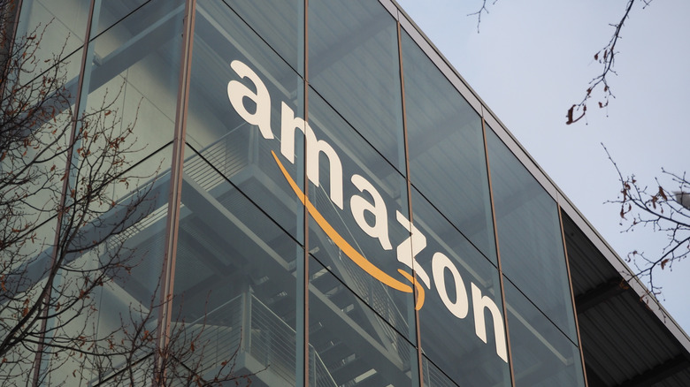 Снимок на открытом воздухе в офисе Amazon