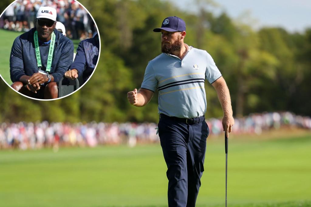 Майкл Джордан ошеломил старт Team Europe's Hot Ryder Cup