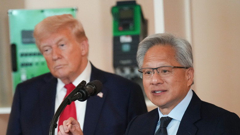 Дженсен Хуан и Дональд Трамп