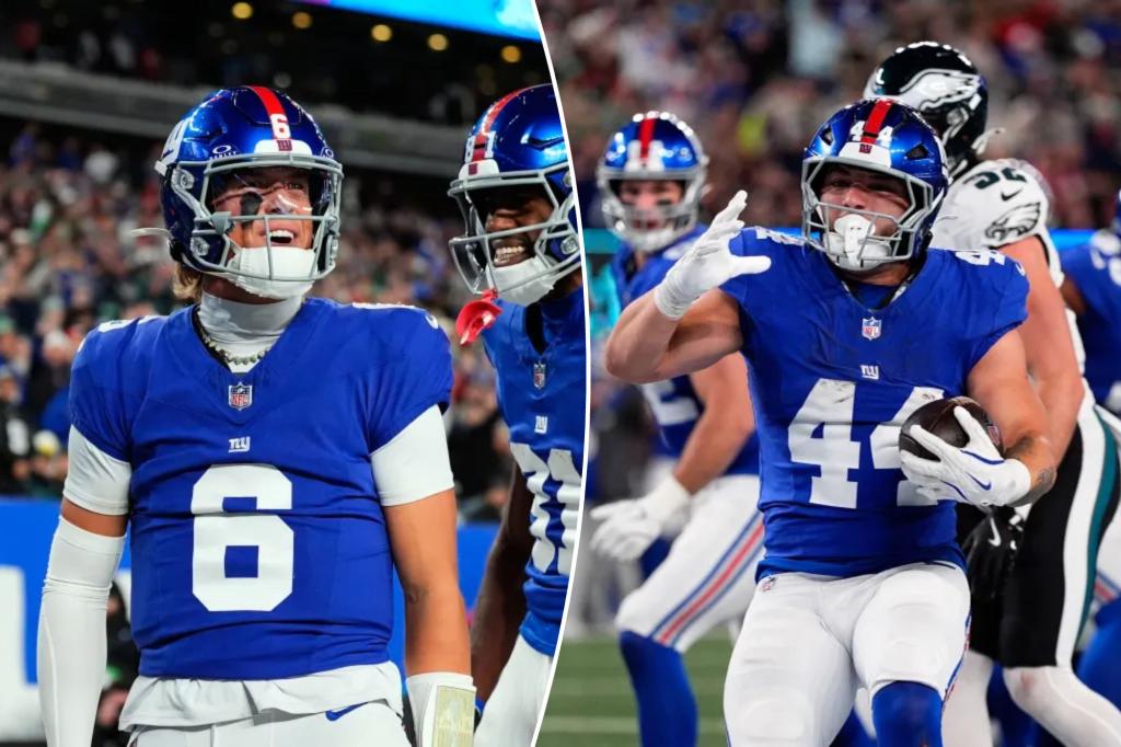 Новички «Джайентс» оправдали себя сильным первым таймом против «Иглз»