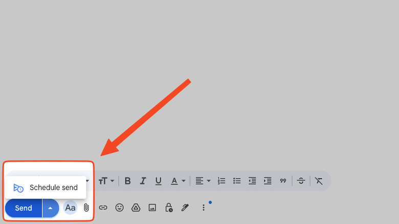 Опция отправки по расписанию в Gmail
