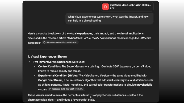 Анализ файлов ChatGPT в действии.