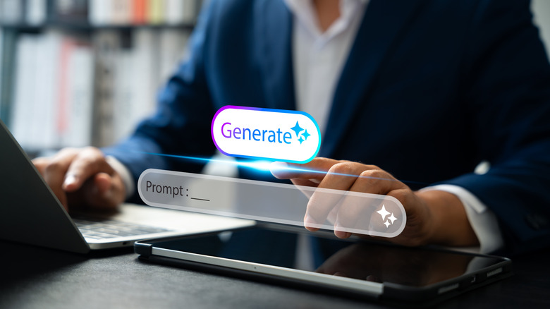 Рука, указывающая на плавающую панель поиска с надписью 