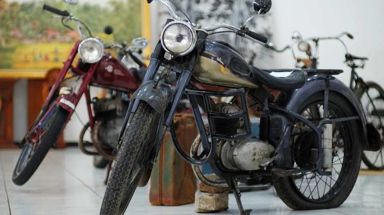 Немецкий мотоцикл DKW Union, на базе которого был создан Harley-Davidson Model 125.