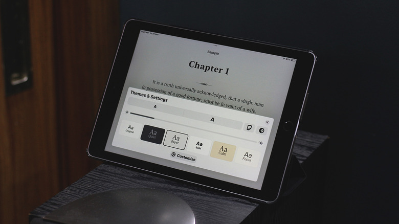 Приложение Apple Books на iPad