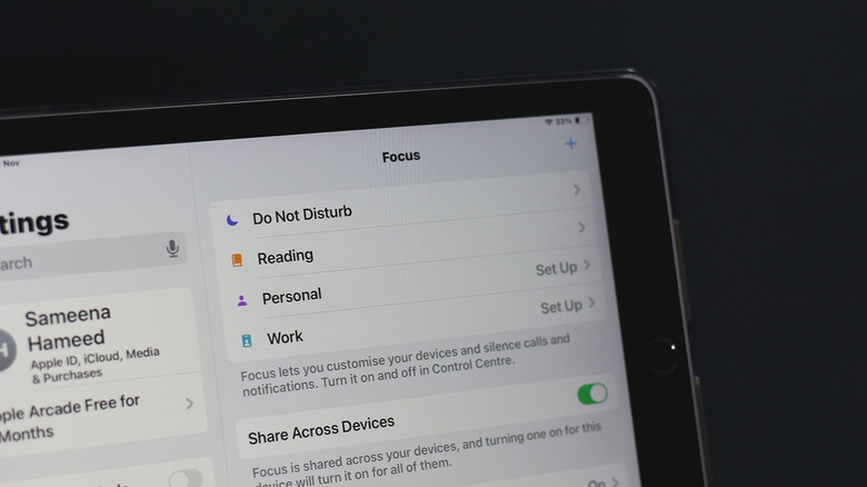 Режимы фокусировки на iPad