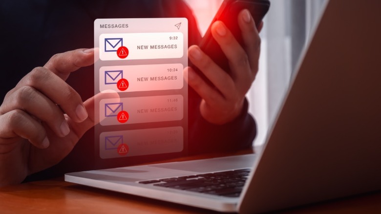 Уведомления о подозрительных сообщениях на телефоне