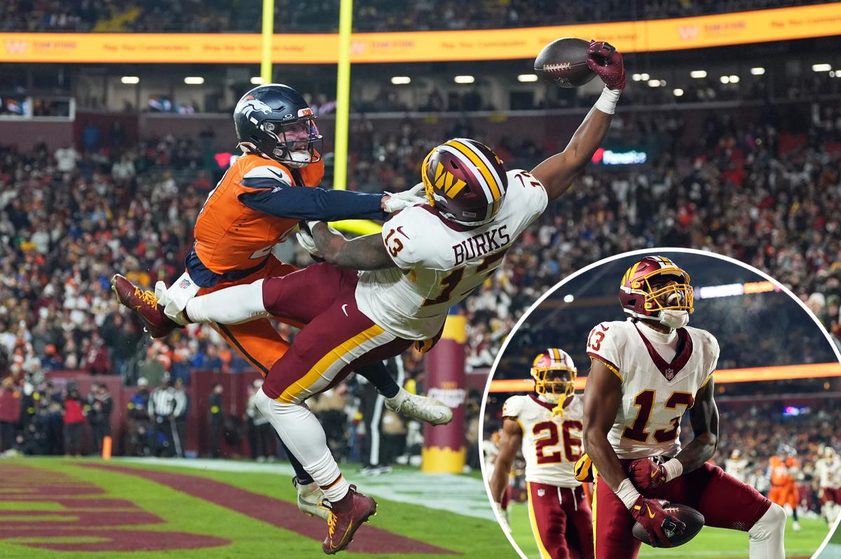 Трейлон Бёркс из «Командирс» поразил фанатов НФЛ невероятным приемом приземления