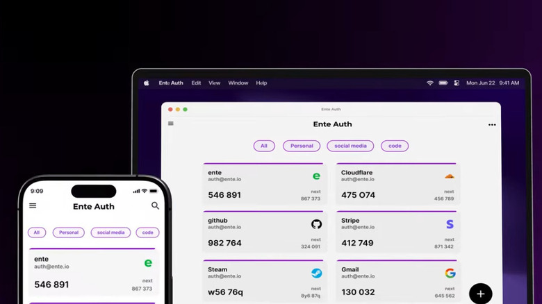 Энте на компьютере и телефоне