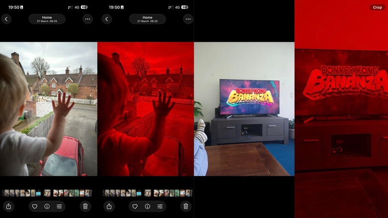 Проблема с красным оттенком изображения на iPhone.