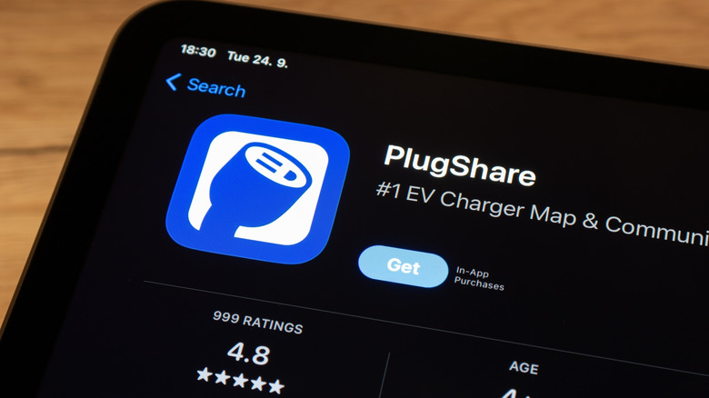 Страница приложения PlugShare в Apple App Store на iPhone