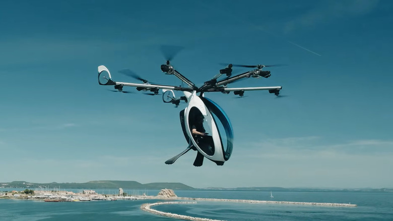 Zapata Airscooter во время испытательного полета