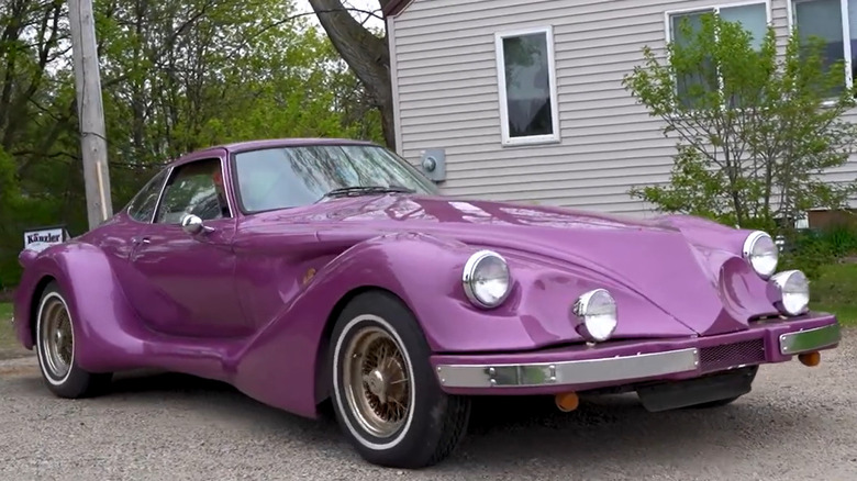 Фиолетовый Kanzler купе перед 3/4