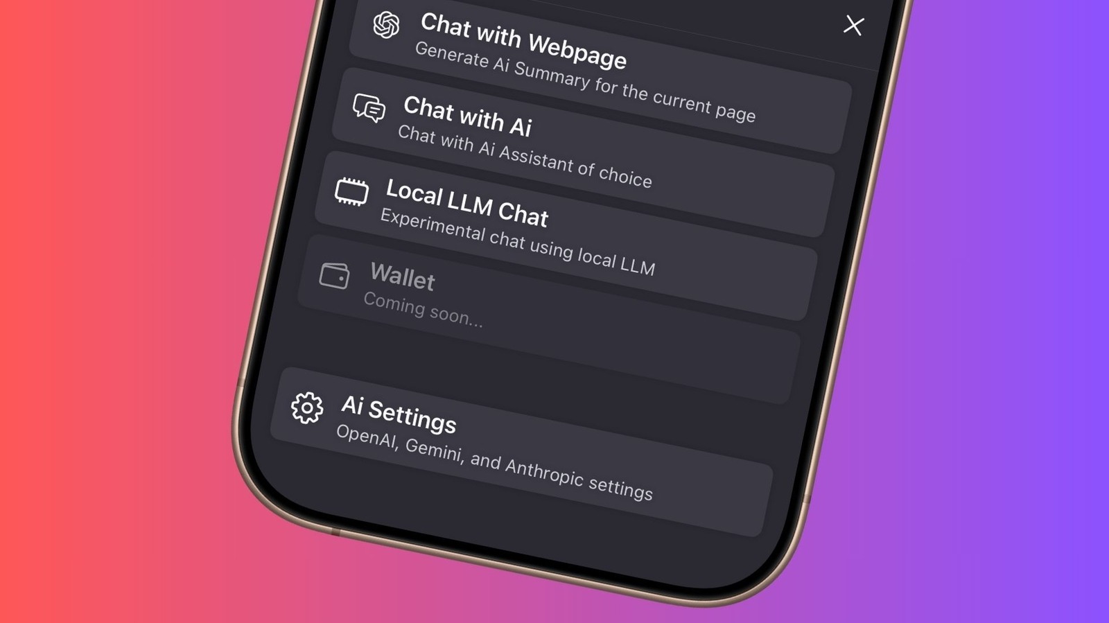 Как настроить локальный браузер AI на вашем телефоне