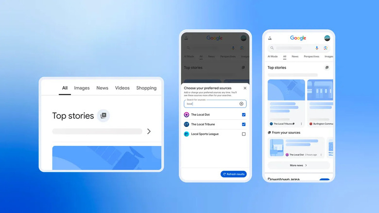 Предпочитаемый источник новостей в Google Поиске
