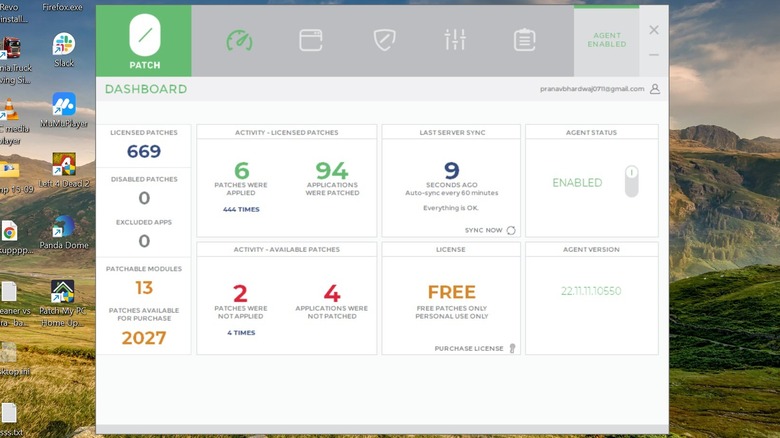 0Исправить панель управления приложения на рабочем столе Windows.