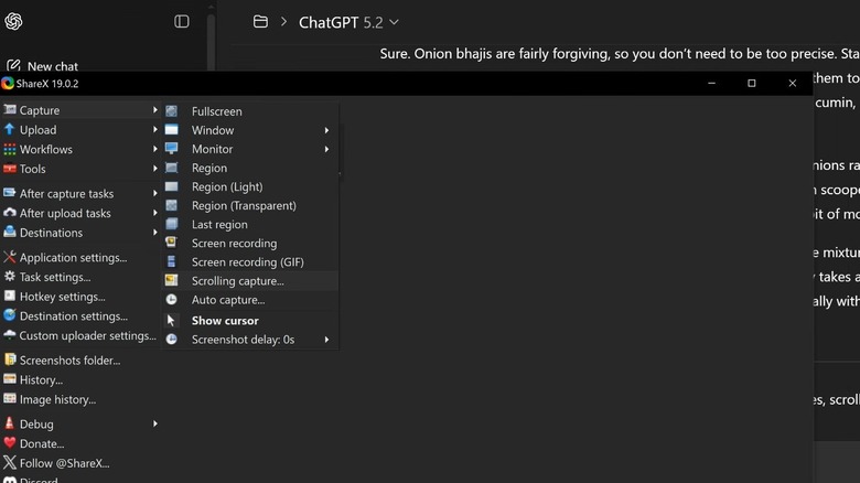 Скриншот ShareX