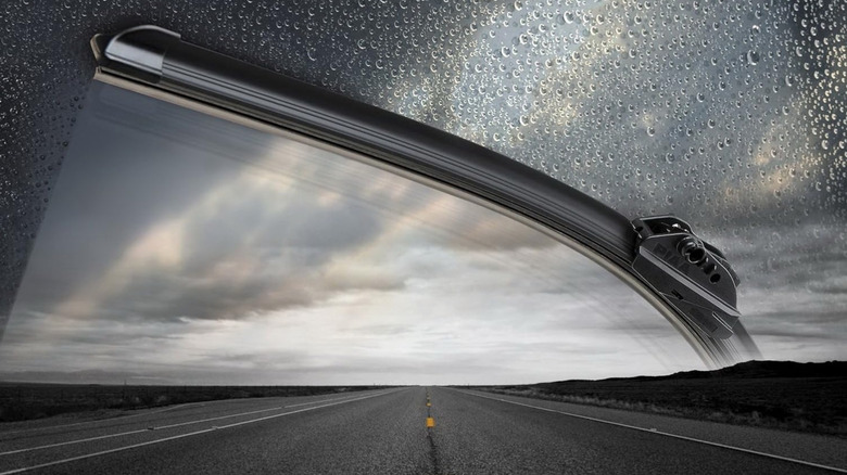 На изображении изображен стеклоочиститель PIAA.