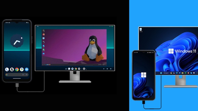 NexPhone работает под управлением трёх операционных систем.