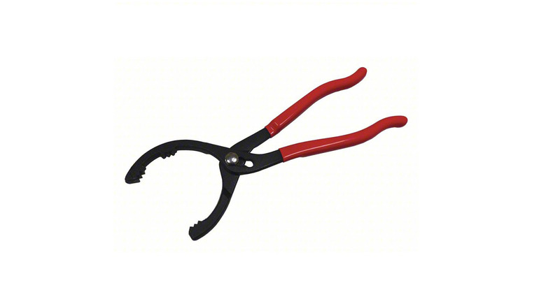 Ключ для масляного фильтра Grainger на белом фоне.