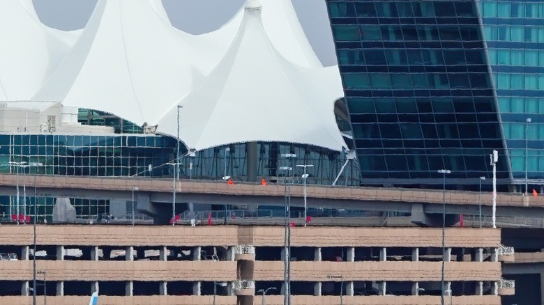 Самолет Frontier Airbus A320 стоит на взлетно-посадочной полосе