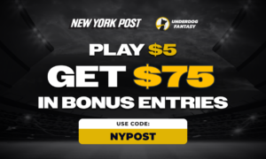 Сыграйте на 5 долларов и получите 50 долларов в виде бонусных билетов в жанре фэнтези на матч Небраска против Вандербильта.