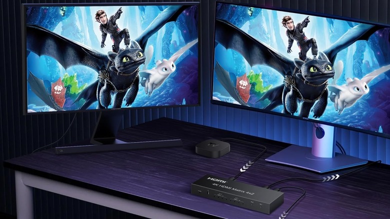 два монитора с одинаковым выходом