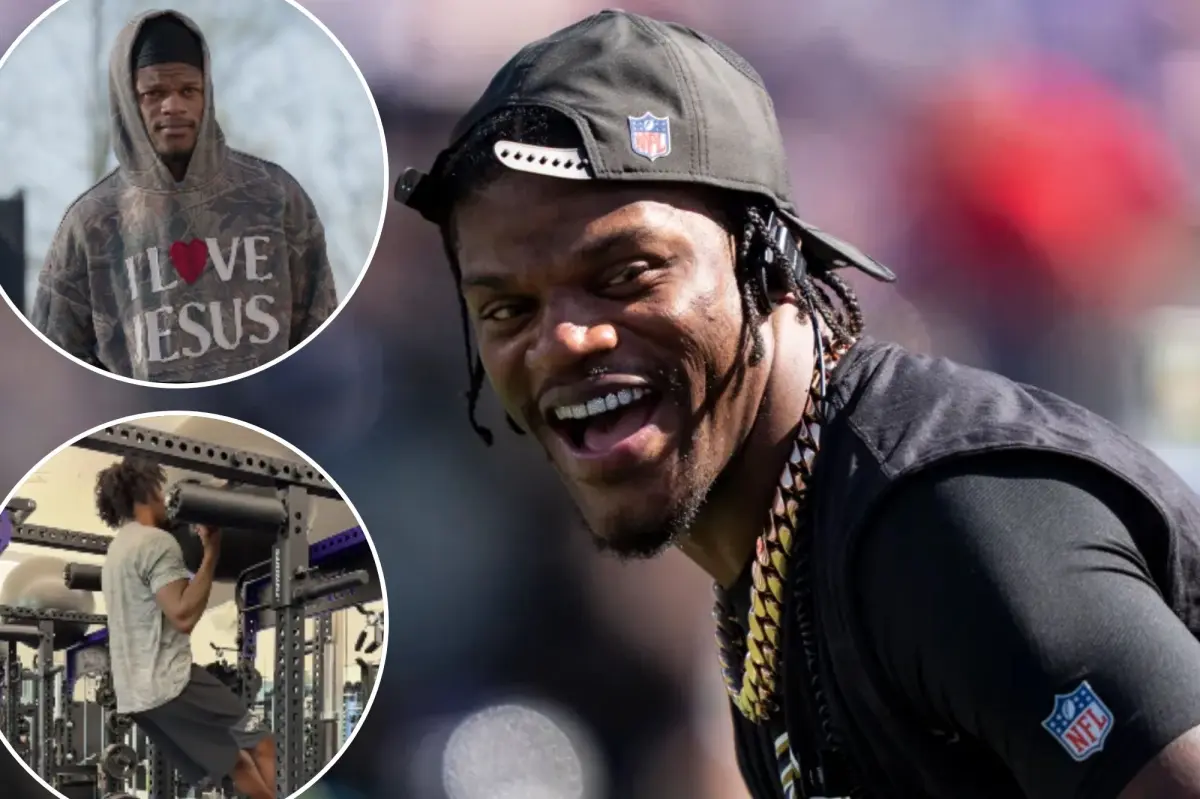 Ламар Джексон участвует в добровольной тренировке Рэйвенс, показывая знак новой эры