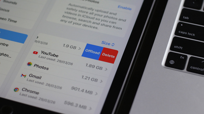 Возможность выгрузить или удалить приложение на iPad