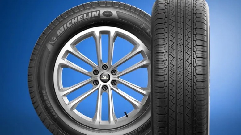 На фотографиях изображена пара шин Michelin Latitude Tour HP.