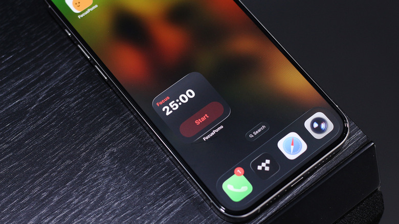 Виджет FocusPomo на iPhone