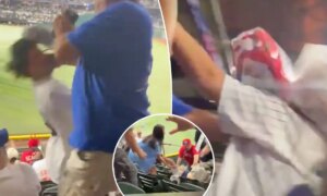 Фанат «Янкиз» избил фанатов «Рейнджерс», а девушку сбросили с лестницы